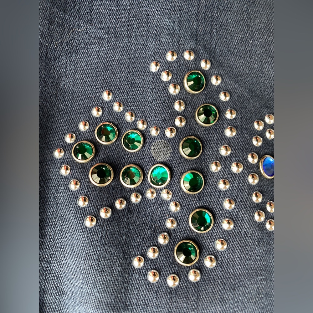 Versace Jeans embellished Dress cotton Navy blue Size IT42 - Picture 15 of 15